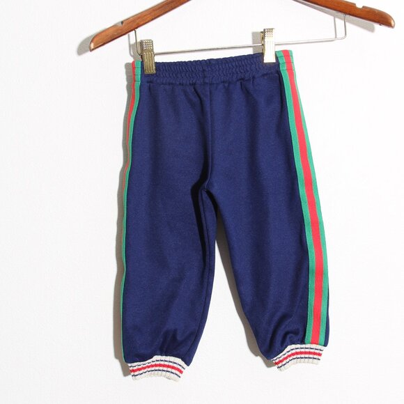 Gucci Baby Toddler Kid Track Pants Pull-On Side Stripe Unisex Size 18-24 Months - Picture 1 of 10